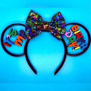 It's My Birthday 3-D Printed Disney Mickey Ears Headband